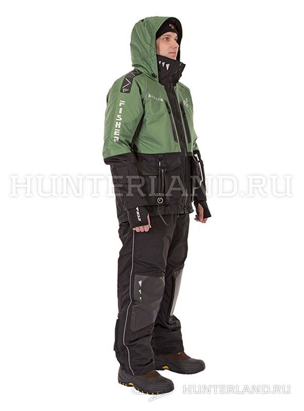 Костюм-поплавок зимний мужской «Rescuer VI», св. зелен 9919-6