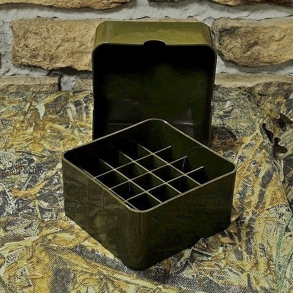 Коробка пластиковая "Superduck", 12 кал. 25 шт., зеленая SK-ЗЛ-12